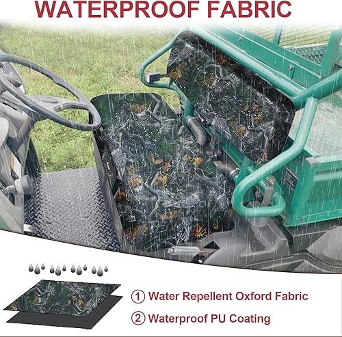 Miniatura 2 de StarknightMT Mule - Funda de asiento compatible con Kawasaki Mule 600610 2005-2016 y Mule SX 2017-2023, funda de asiento impermeable UTV Camo pieza