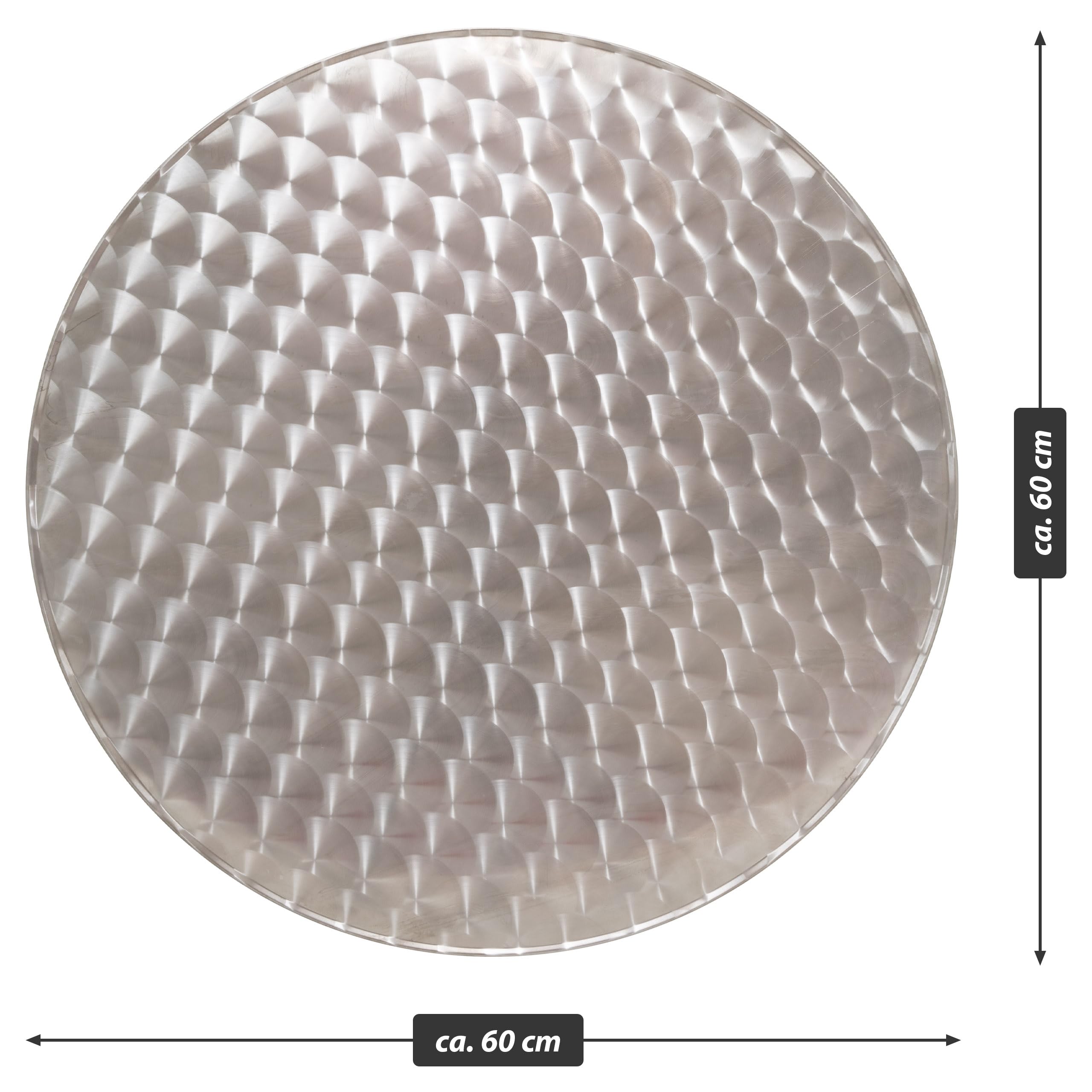 NEXOS klappbarer Bistrotisch - Farbe: Silber