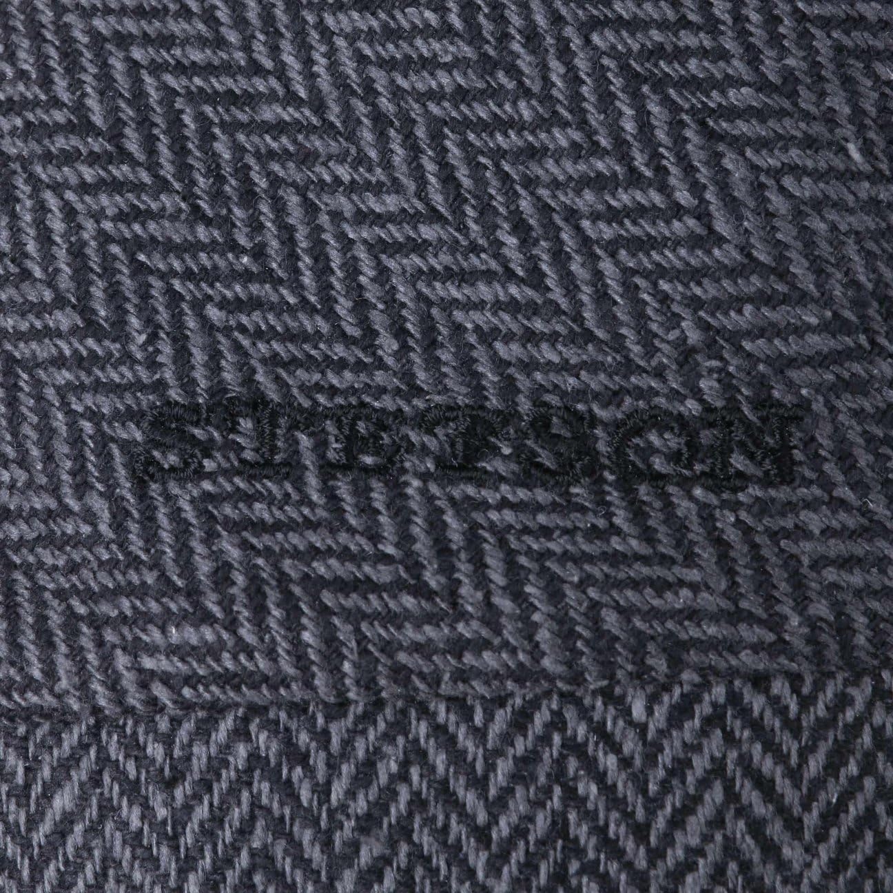 Stetson Hatteras Classic Wool czapka z daszkiem - męska czapka z daszkiem - płaska czapka z bawełnianą podszewką - czapka męska ze wzorem w jodełkę - czapka balonowa na jesień/zimę - czapka zimowa