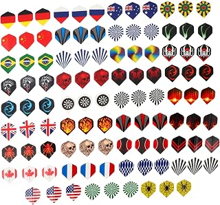 BESPORTBLE 105 Pçs 35 Conjunto De Jogo De Cauda De Dardo Acessórios Para Jogos Ao Ar Livre Brinquedo De Dardo Ao Ar Livre Cauda De Asa Asas De Dardo Pvc Asa De Dardo Legal Acessórios