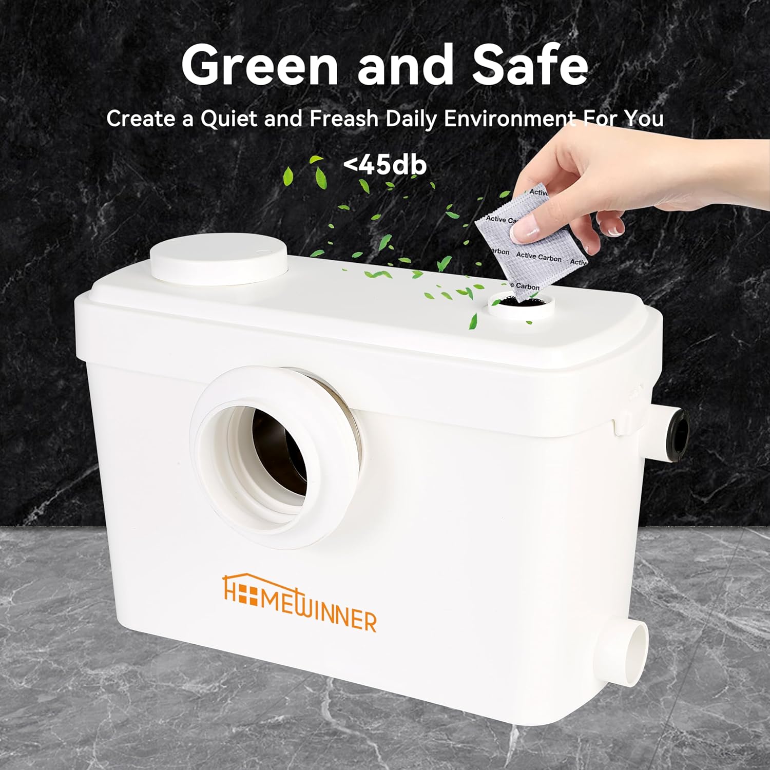 Macerator Pump 600W Toilet Upflush Sewage Grinder Pump System up to 30