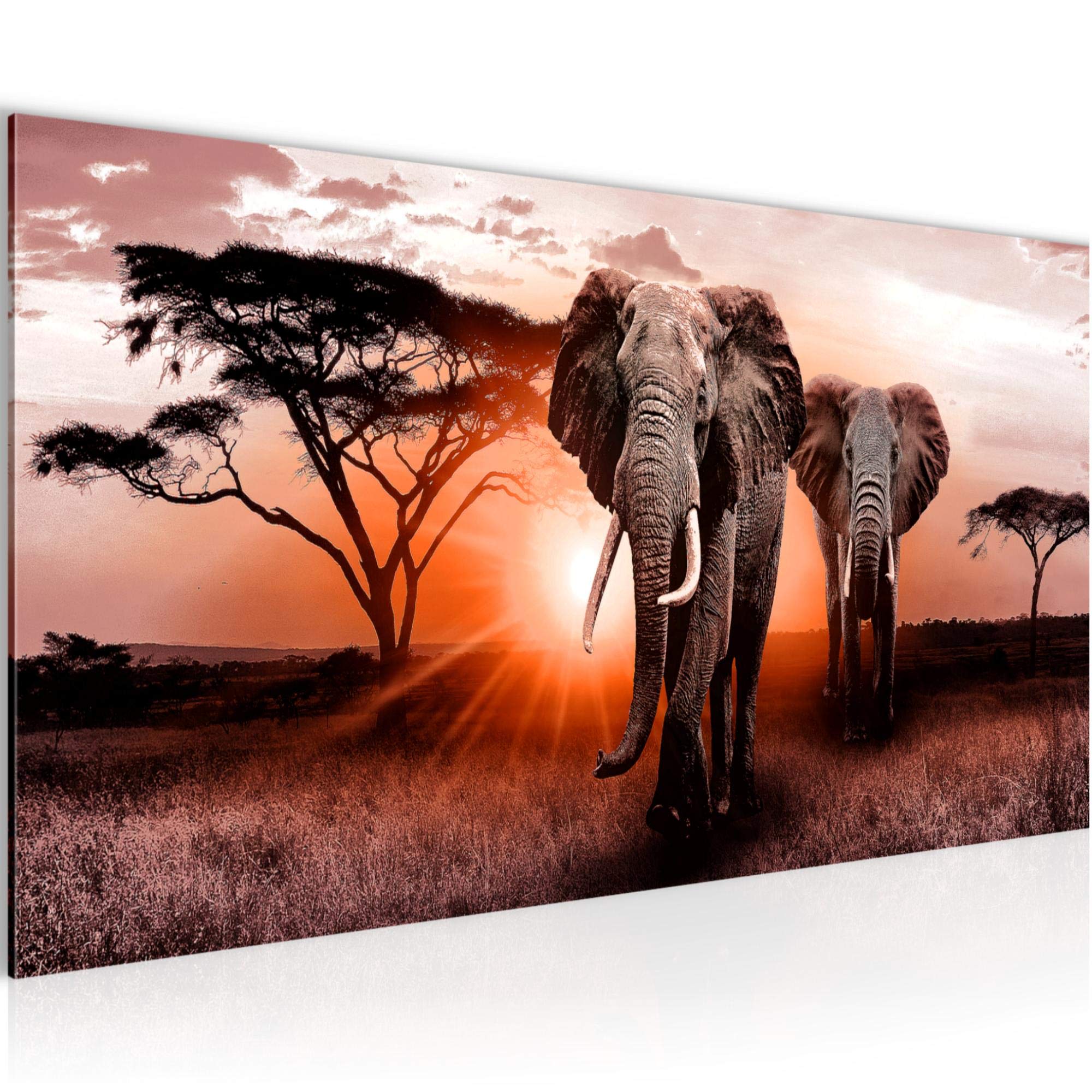 Runa Art Quadro Moderno Elefante Astratto Su Tela Non Tessuta Verde Per Soggiorno 037512b
