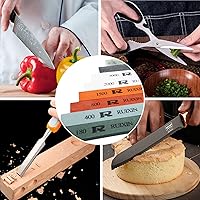 Vista 5 de RUIXIN PRO 8 Pcs Knife Sharpening Stones for RUIXIN PRO RX-008 RX-009 Knife Sharpener Fixed-Angle Kit, Professional Whetstone Set Without Base