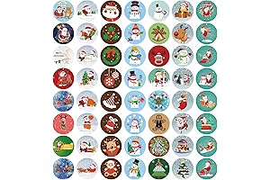 504 PCS Christmas Stickers Variety- Christmas Stickers,Snowman Stickers, Elf Stickers, Bells Stickers,Snow...