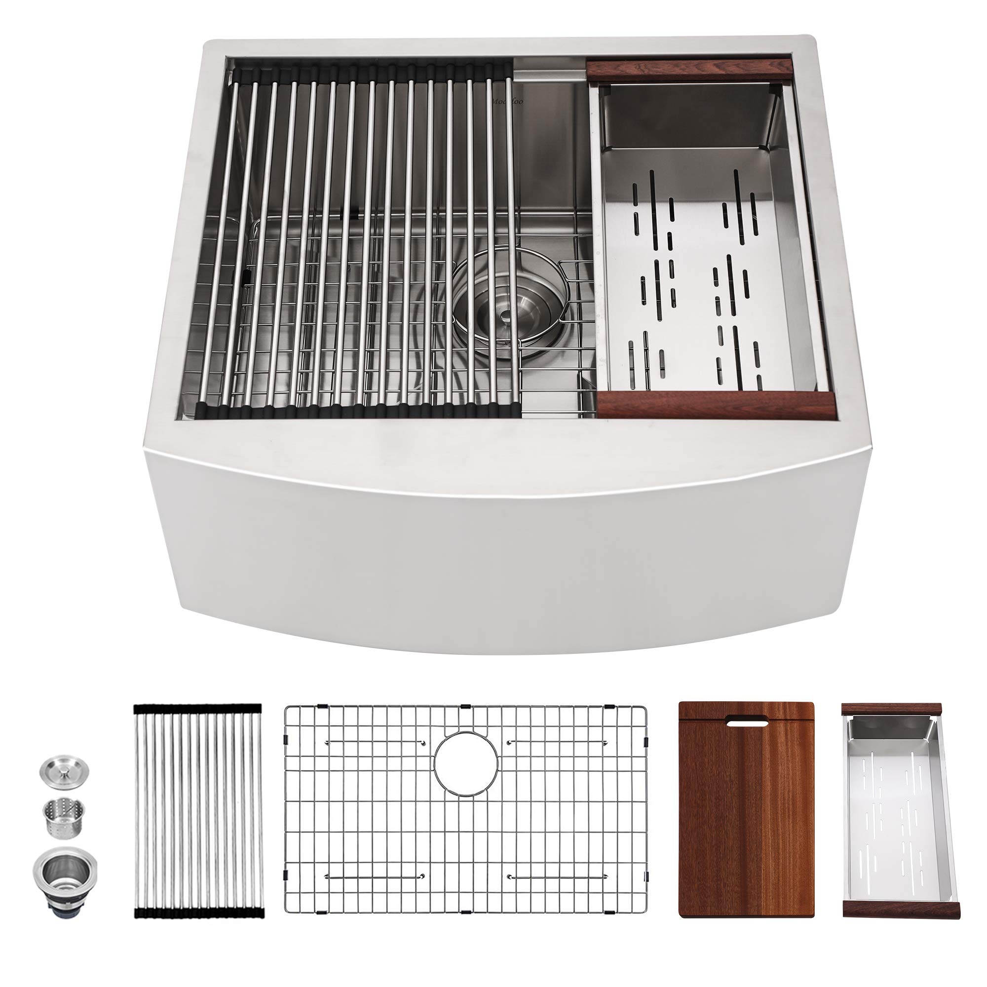 Buy 24 Farmhouse Kitchen Sink Mocoloo 24 Inch Apron Front Farmer Sink