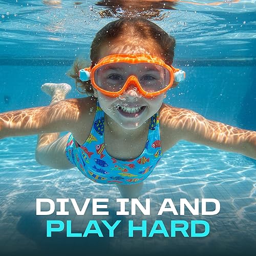 Miniatura 8 de Clear'r SPLASH Jr Swim Mask - Anti-Fog Kids Swim Goggles UV Protection, Swimming Mask, Kids Goggles for Swimming 8-12