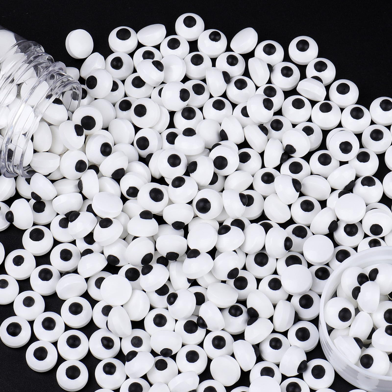 SweetGrove Edible Candy Eyeballs Eyes, Sprinkles for Cake Decorating, 1 cm Eyeballs Sprinkles for Halloween Christmas Cupcake Toppers Chocolate Cookie