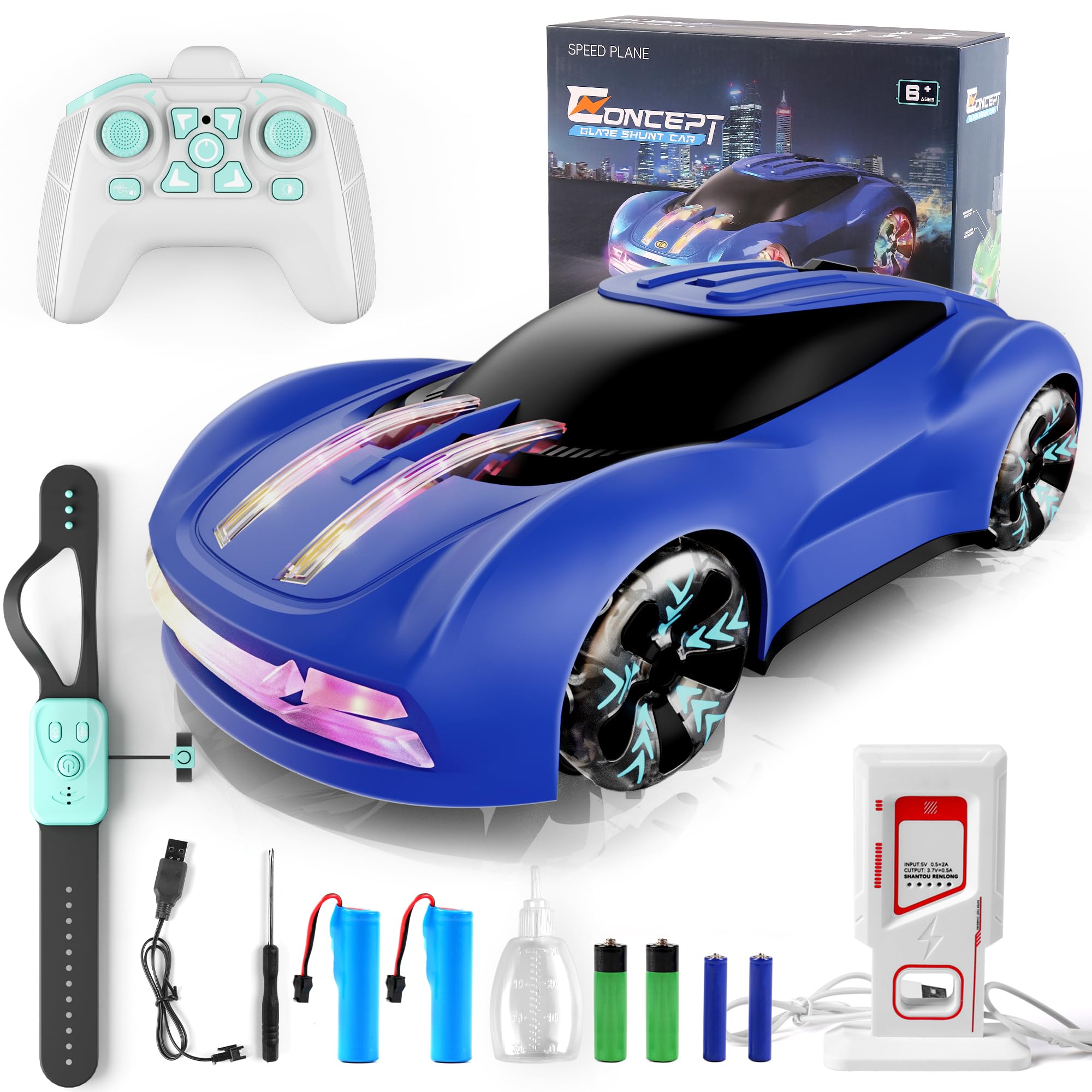 Amazon.com: Dwi Dowellin Gesture Sensing RC Stunt Car,Drift Remote