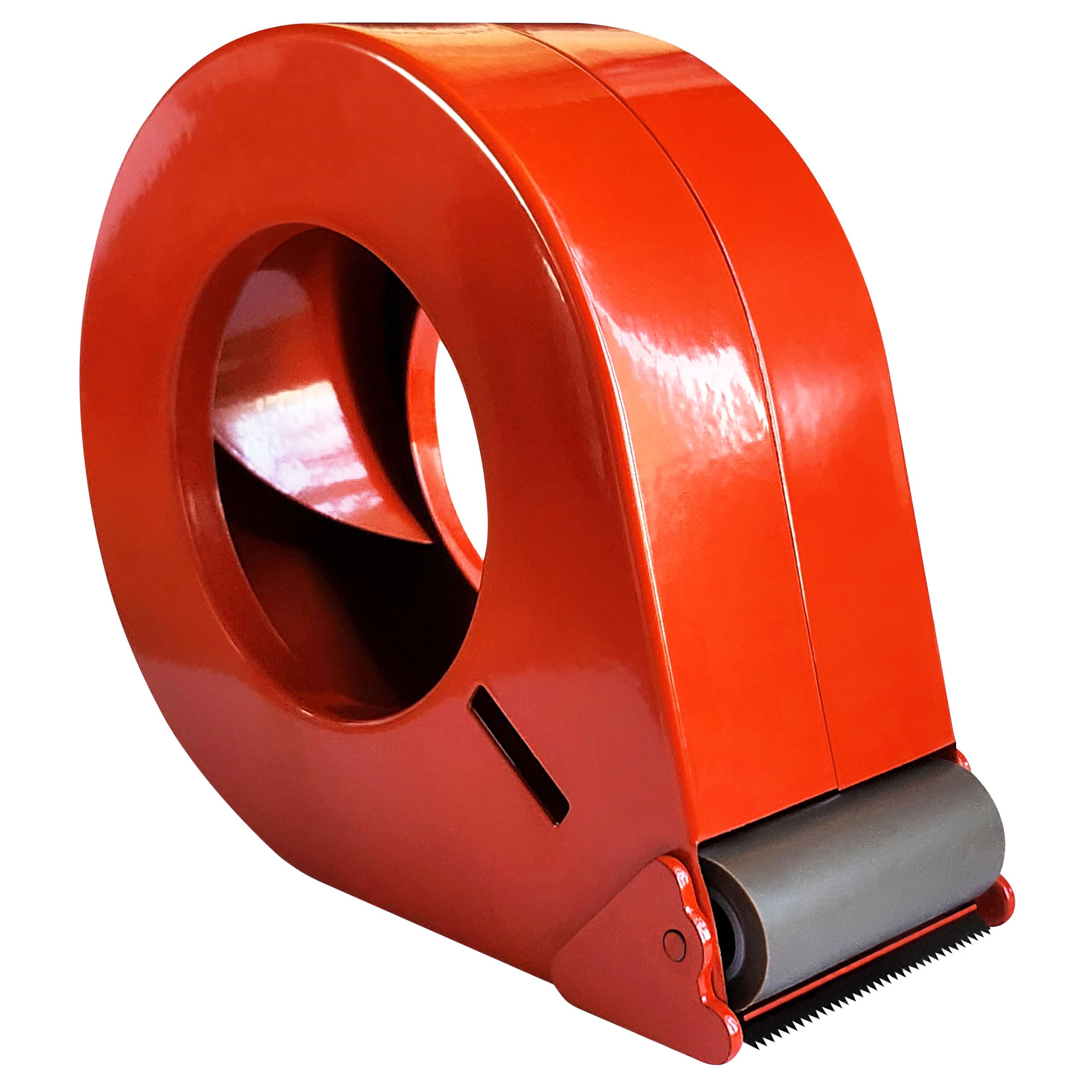 KLEBESHOP24 Packbandabroller aus Metall bis 50 mm Breite | Für einseitiges Klebeband und Packband, zum Verschließen von Paketen und Kartons