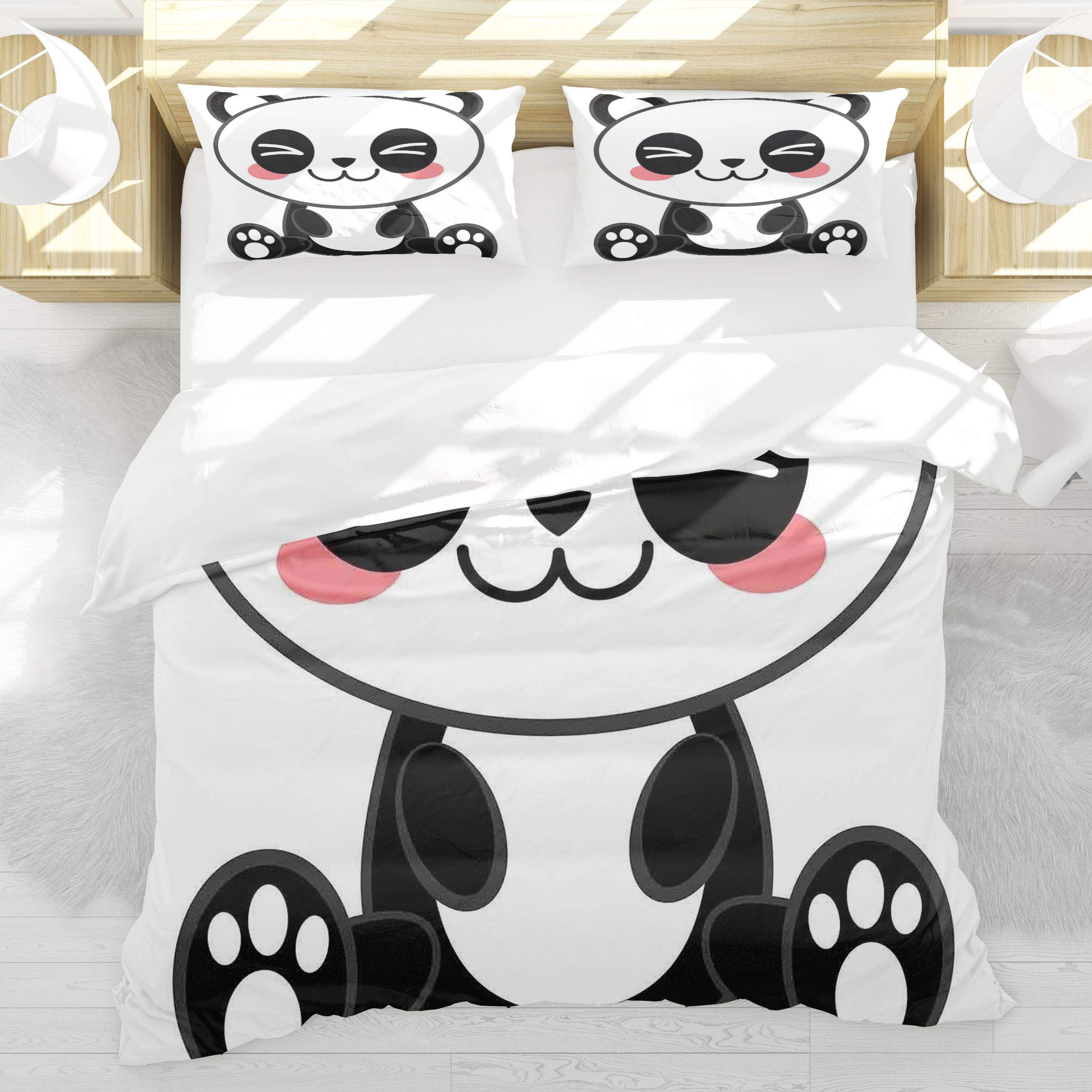 Housse de Couette Panda Manga pour créer un espace nuit apaisant ados et enfants