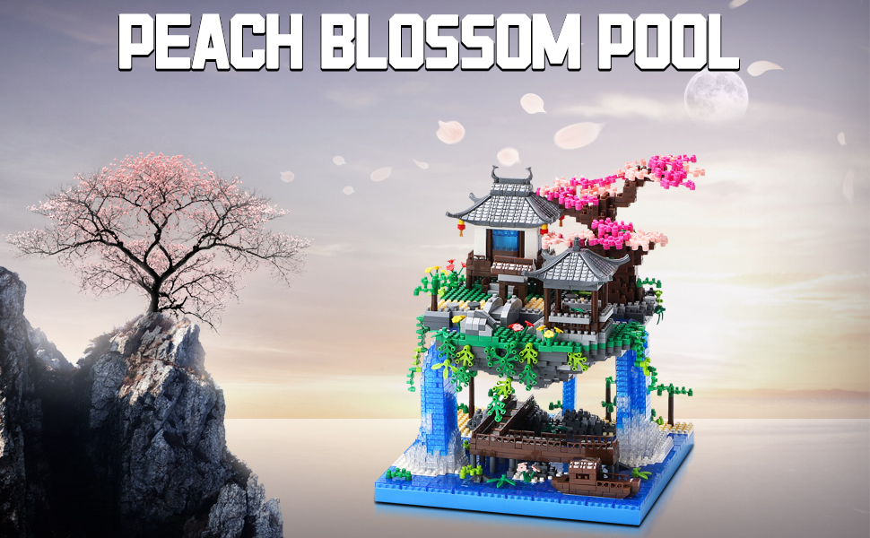 Amazon.com: CAXIMSY Cherry Blossom Bonsai Tree House Building