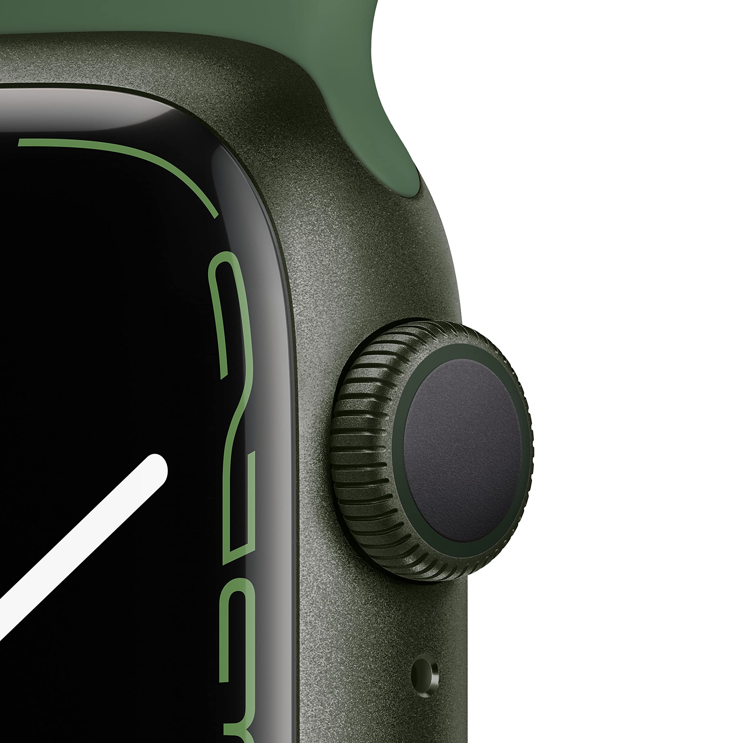 Apple Watch Series 7 (GPS, 41mm) Reloj Inteligente con Caja de Aluminio en Verde - Correa Deportiva Verde trébol - Talla única. Monitor de entreno, Resistencia alagua — view 2