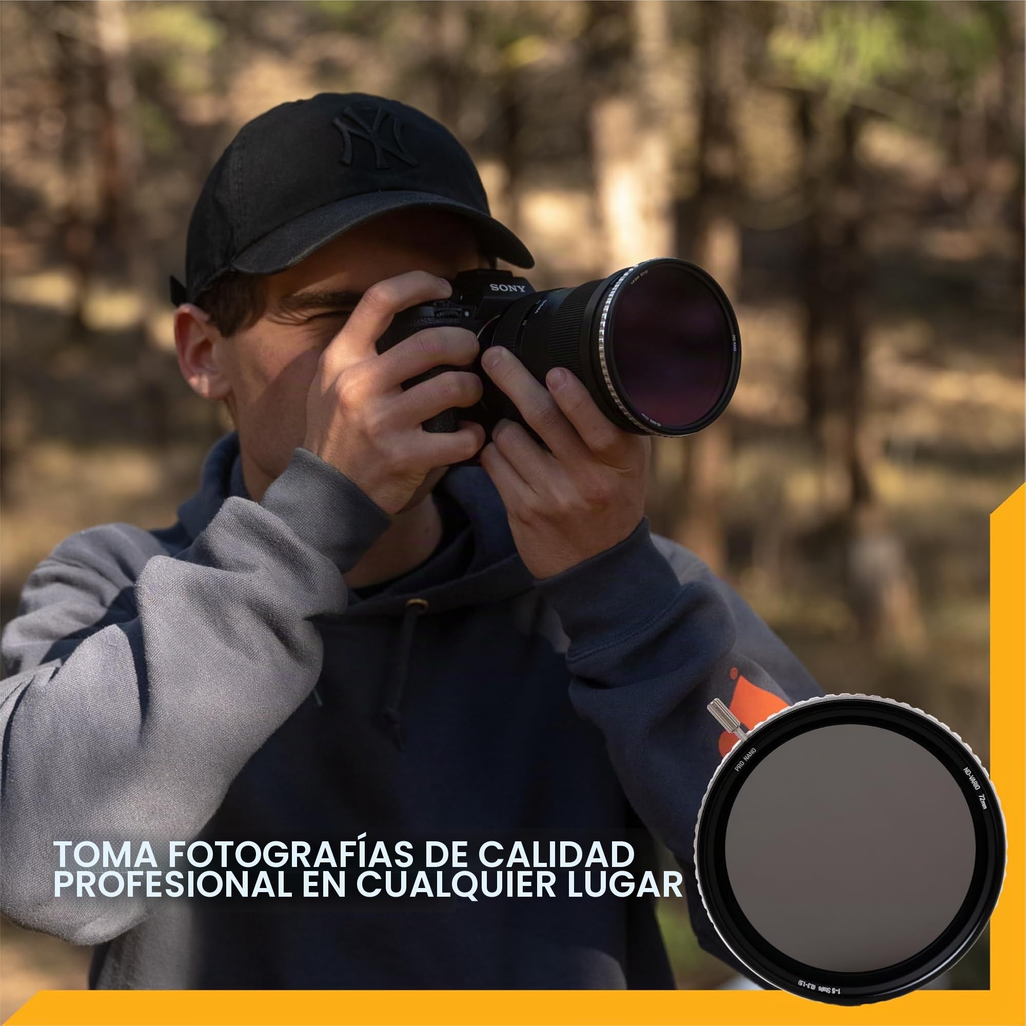 NiSi True Color 1-5 Pasos VND 82mm Filtro ND Variable ND-Vario ND2-ND32
