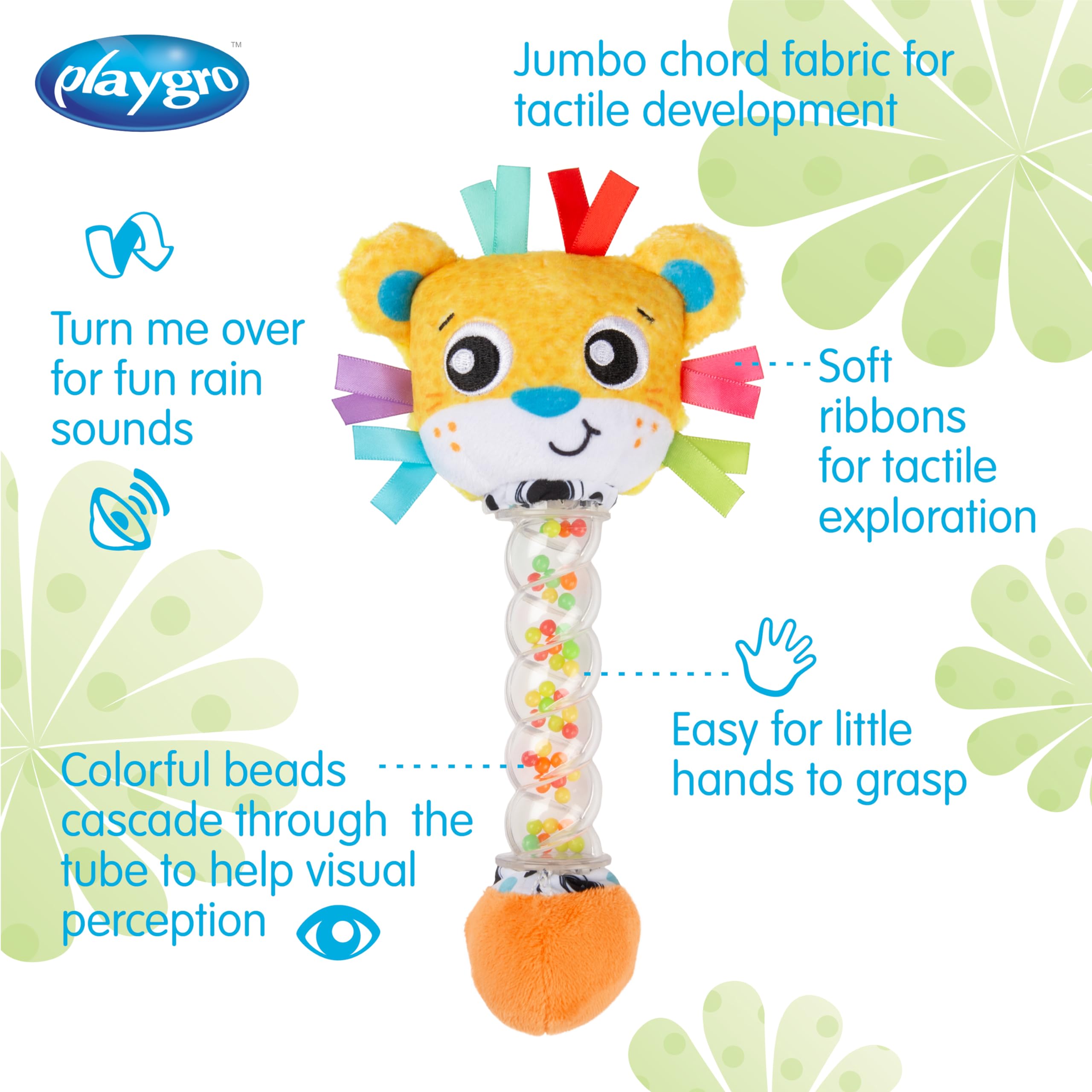 Playgro Clip Clop Sky Blue Horse Rattle Toy for Baby, from 3 Months, Baby Sensory Development, Boys and Girls, Non-Toxic