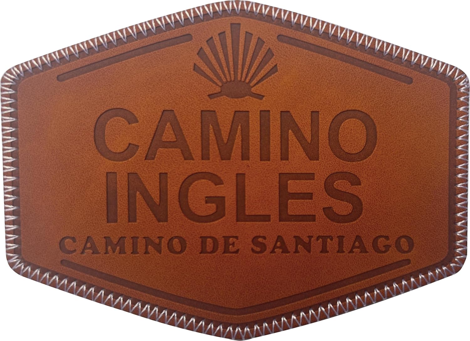 Camino Ingles Faux Leather Sew-on / Iron-on Patch
