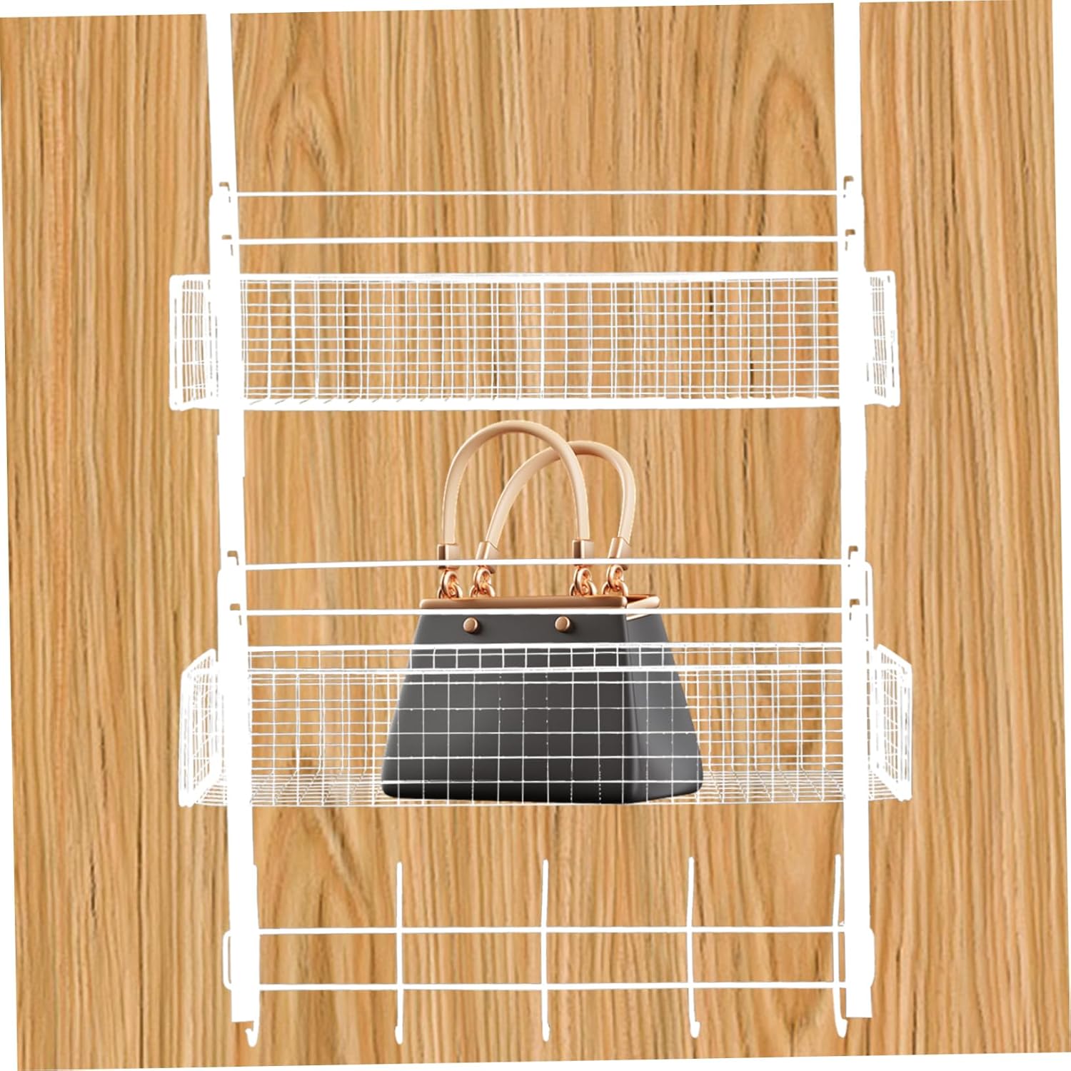 Cabinet Side Hanging Storage Basket Hook Multi Organizer for Kitchen and Bedroom Easy to Install Wall-mounted Storage Design Maximize Space Efficiency