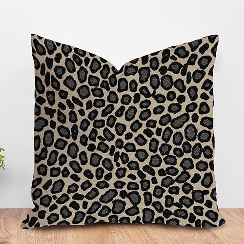 Vista 44 de Funda de cojín con estampado de guepardo rosa intenso, cojín cuadrado con estampado de animales fucsia, funda de almohada decorativa para el hogar