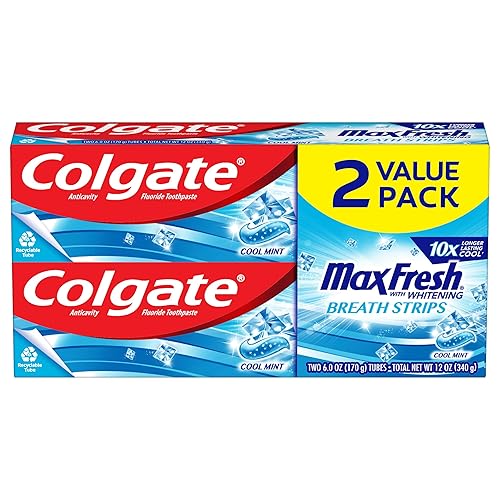 Colgate MaxFresh Fluoride pasta dental 6oz Paquete Doble menta 2ea