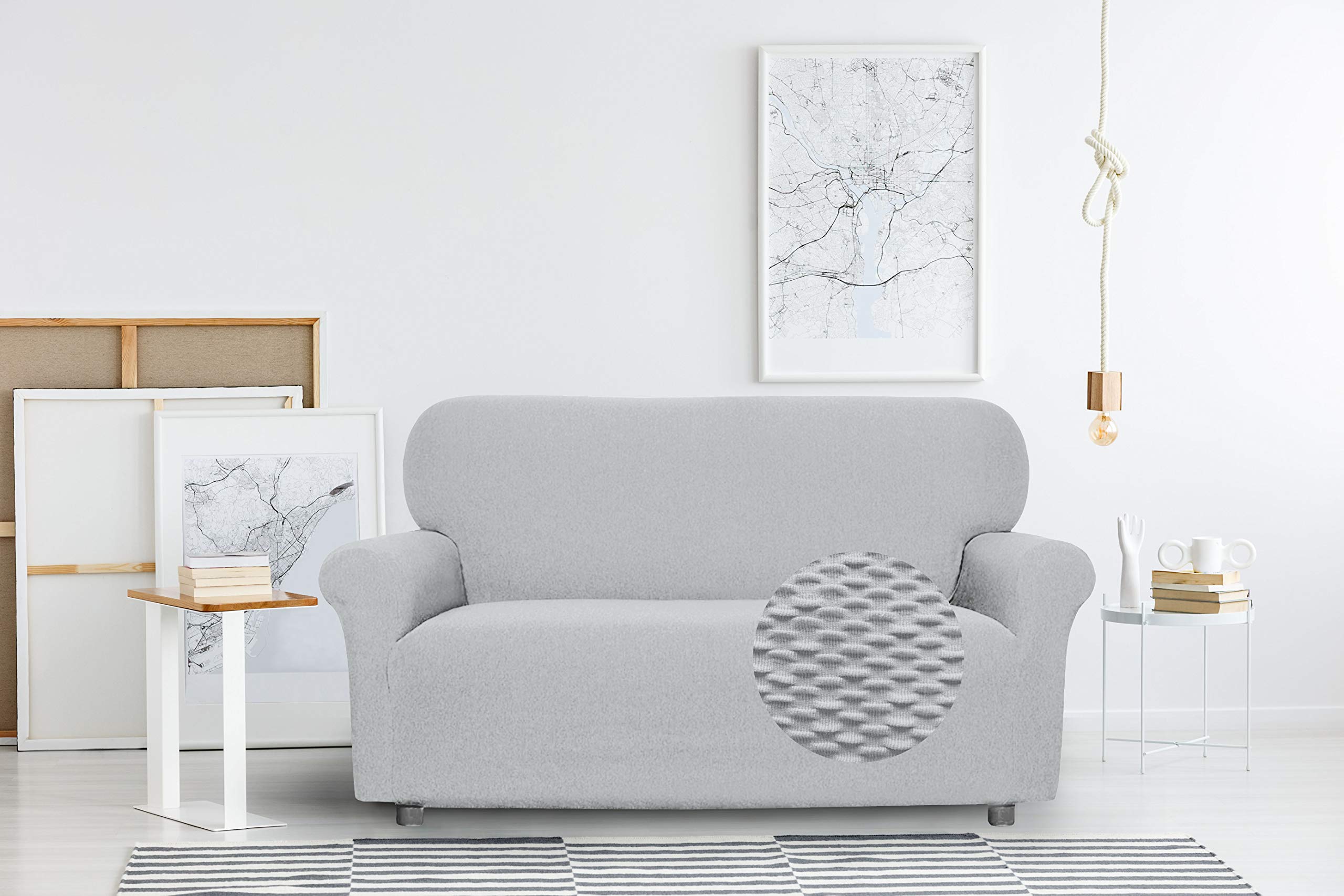 Italian Bed Linen Light Grey Sogni E Capricci “ Fashionable” Sofa Cover