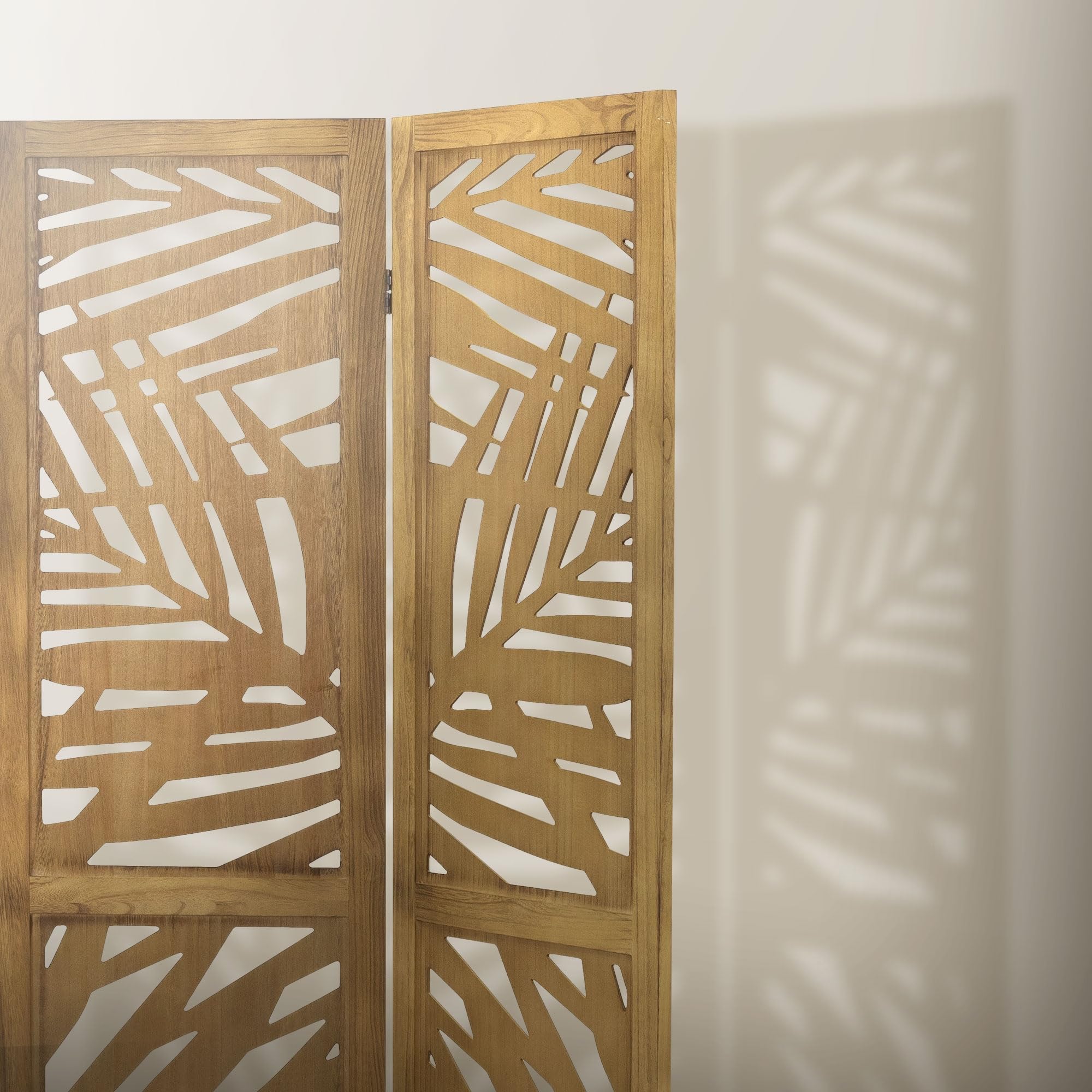 ML-Design Parawan 3-czesciowy Kioto naturalny 170x121 cm Drewniany Skladany Parawan Pokojowy Wolnostojacy Scianka Dzialowa Ekran Prywatnosci Do Przebieralni I Sypialni Panel Oslona Przestrzeni