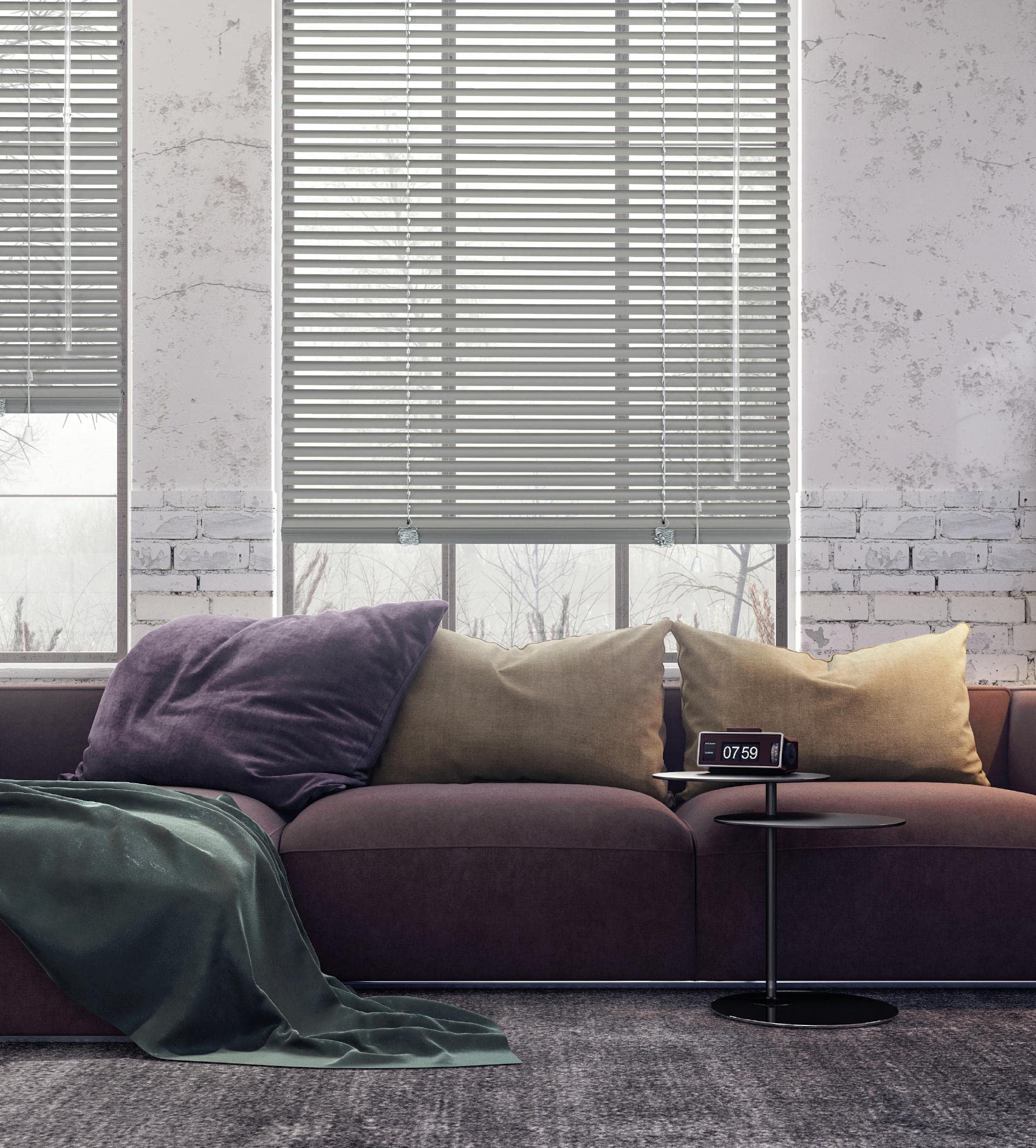 Deco Company, Veneziana in Alluminio, per Privacy, Argento, 150 x 175 cm