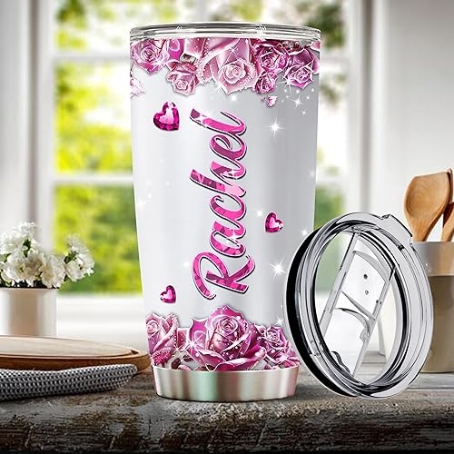 Miniatura 5 de Vaso de café personalizado con diseño de elefante, regalos para mujeres, divertidas y lindas, joyas, elefantes, taza de viaje para adultos,