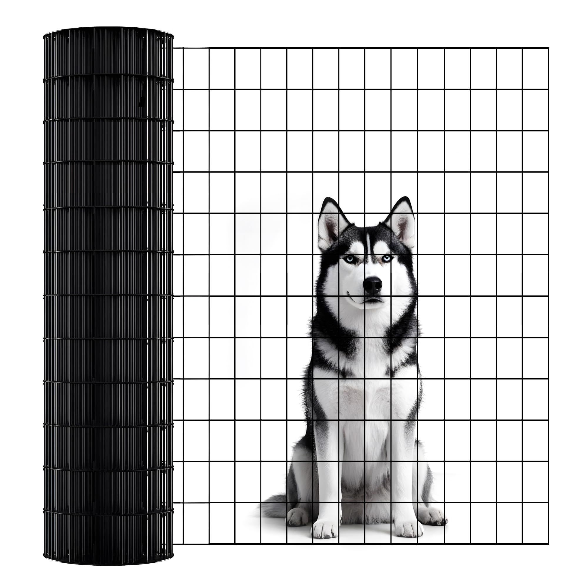 ARIFARO PVC Coated Welded Wire Fence (3ft x 50ft)2 Inch x 3 Inch 16GA Garden Fence for Dog Roll Vinyl Coating Metal Wire Mesh for Chicken,Deer,Rabbit,and Other Small Animals-image-5