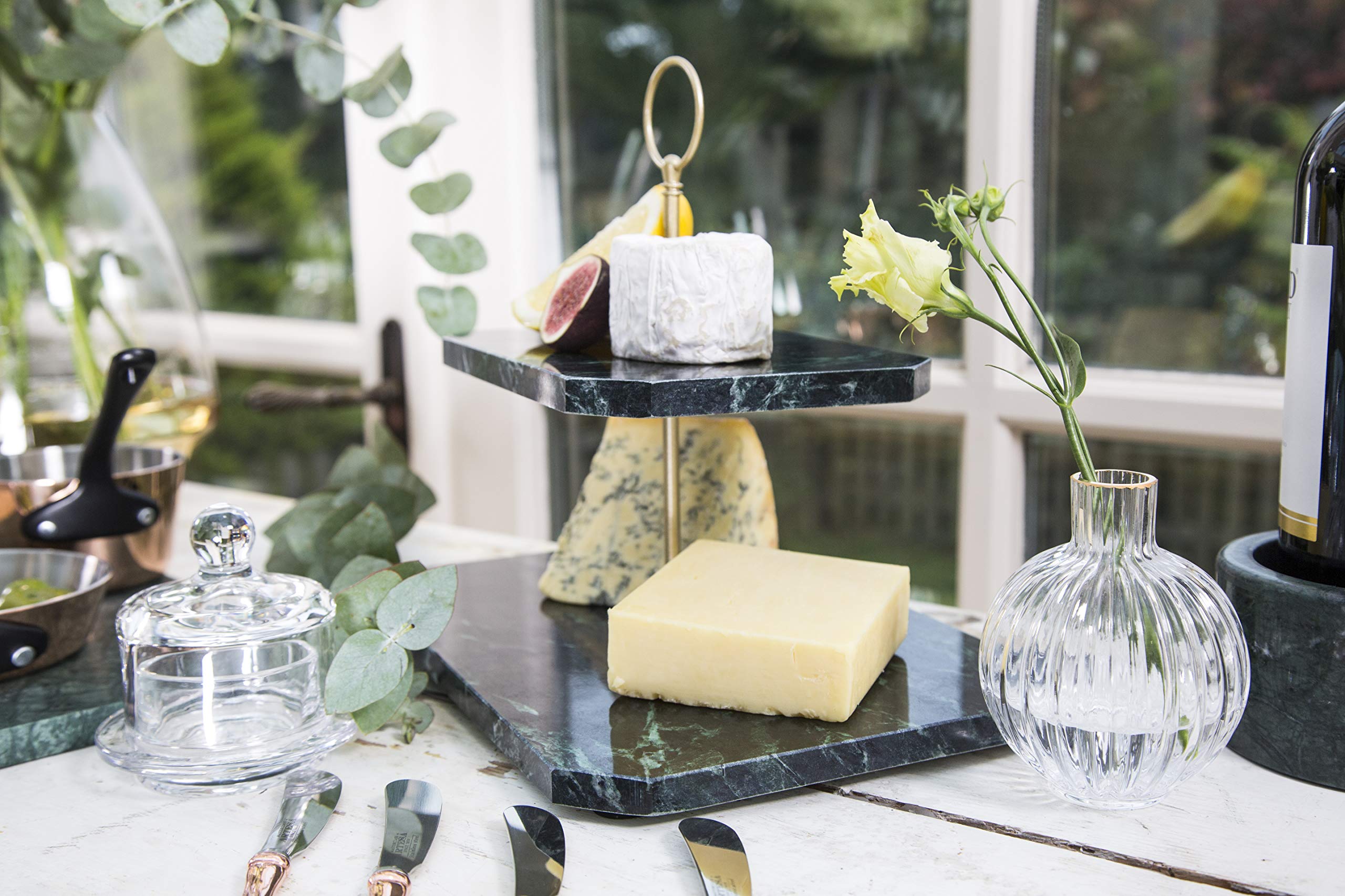 Artesa Tier Cake Stand Serving Set Marble Green 20 Desertcart