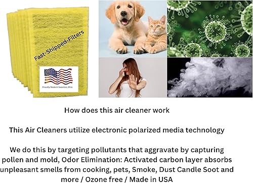 Miniatura 3 de Fast-Shipped-Filters - Paquete de 3 almohadillas de filtro de repuesto de 16 x 25 pulgadas, compatibles con filtro de aire MicroPower Guard de 16 x