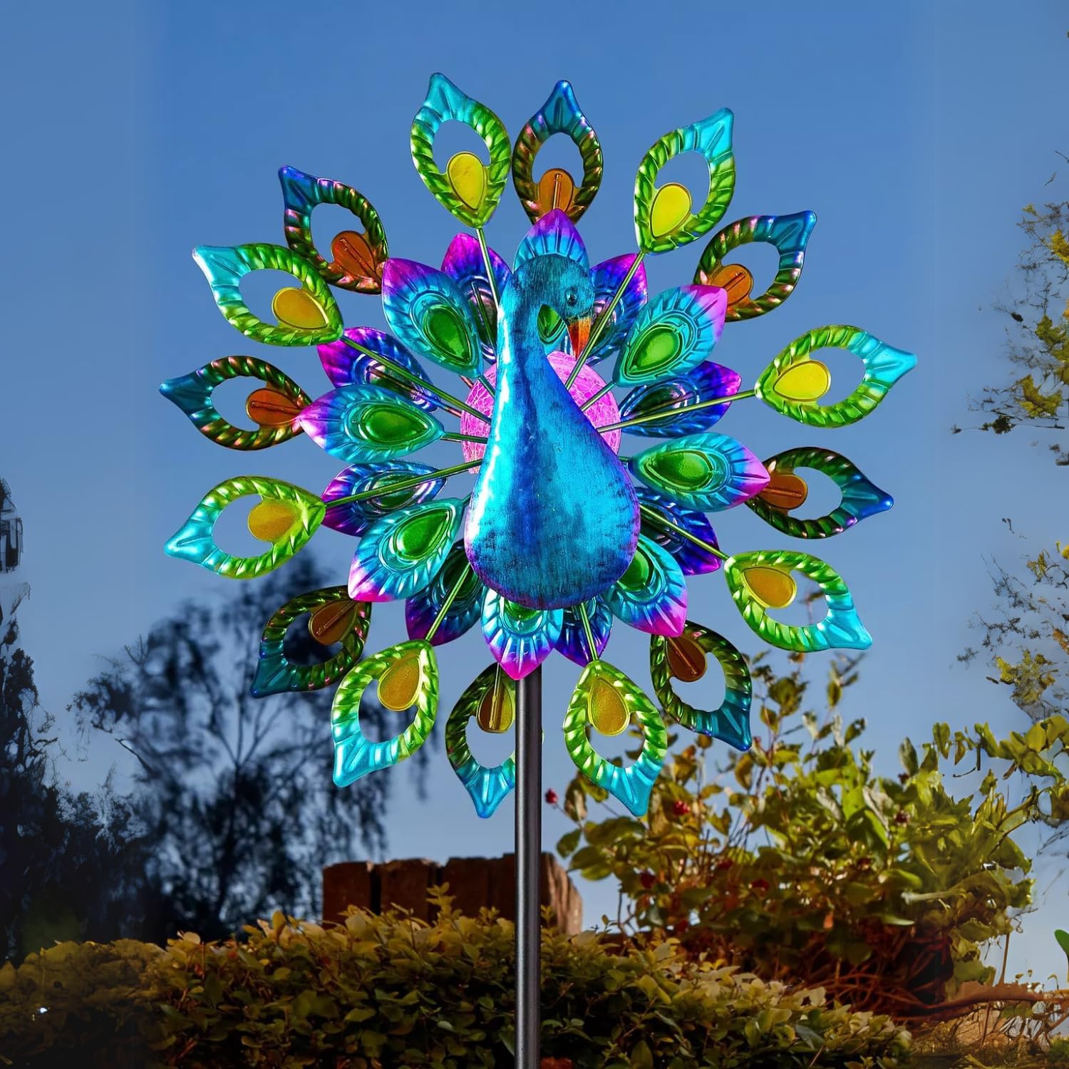Lot de 2 lampes solaires de jardin en forme de fleur, lampes solaires d'extérieur IP65 étanches Lot de 2 lampes solaires de jardin en forme de fleur, lampes solaires d'extérieur IP65 étanches