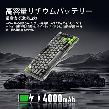 Amazon.co.jp: ZIPFORCE ワイヤレス 2.4GHz/USB-C/BT5.0 メカニカル