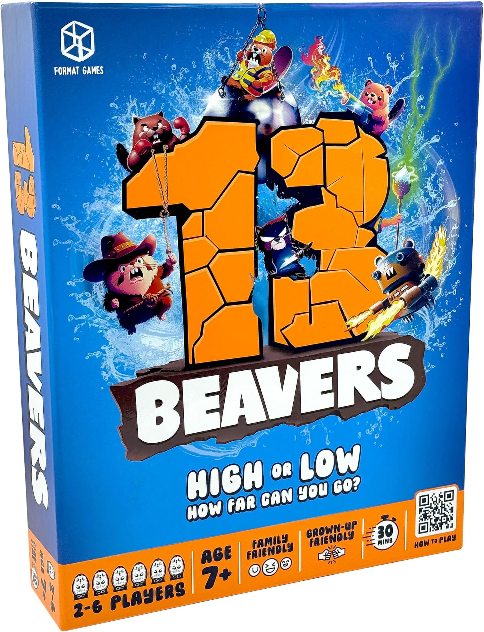 13 Beavers - Fun Family Board Game for Kids & Adults - 2โ6 Players, Ages 7+ - Quick-to-Learn River Adventure of Strategy, Luck & Laughter for Game Nights & Holidays