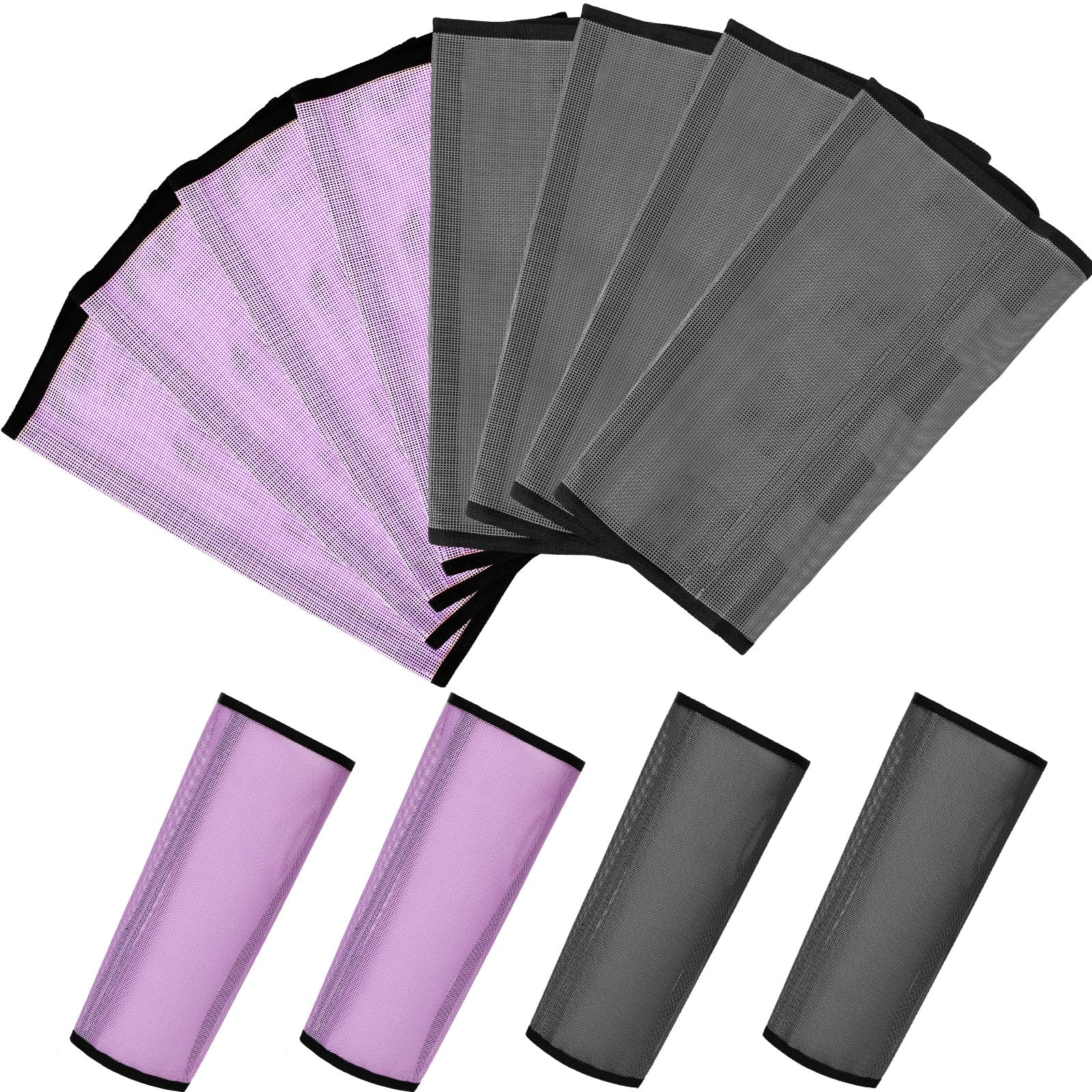 Jexine Set of 8 Mesh Fly Boots for Horse Loose Fitting Non Slip Breathable Horse Fly Leggings Protective Reduces Stress Leg Fatigue Wraps for