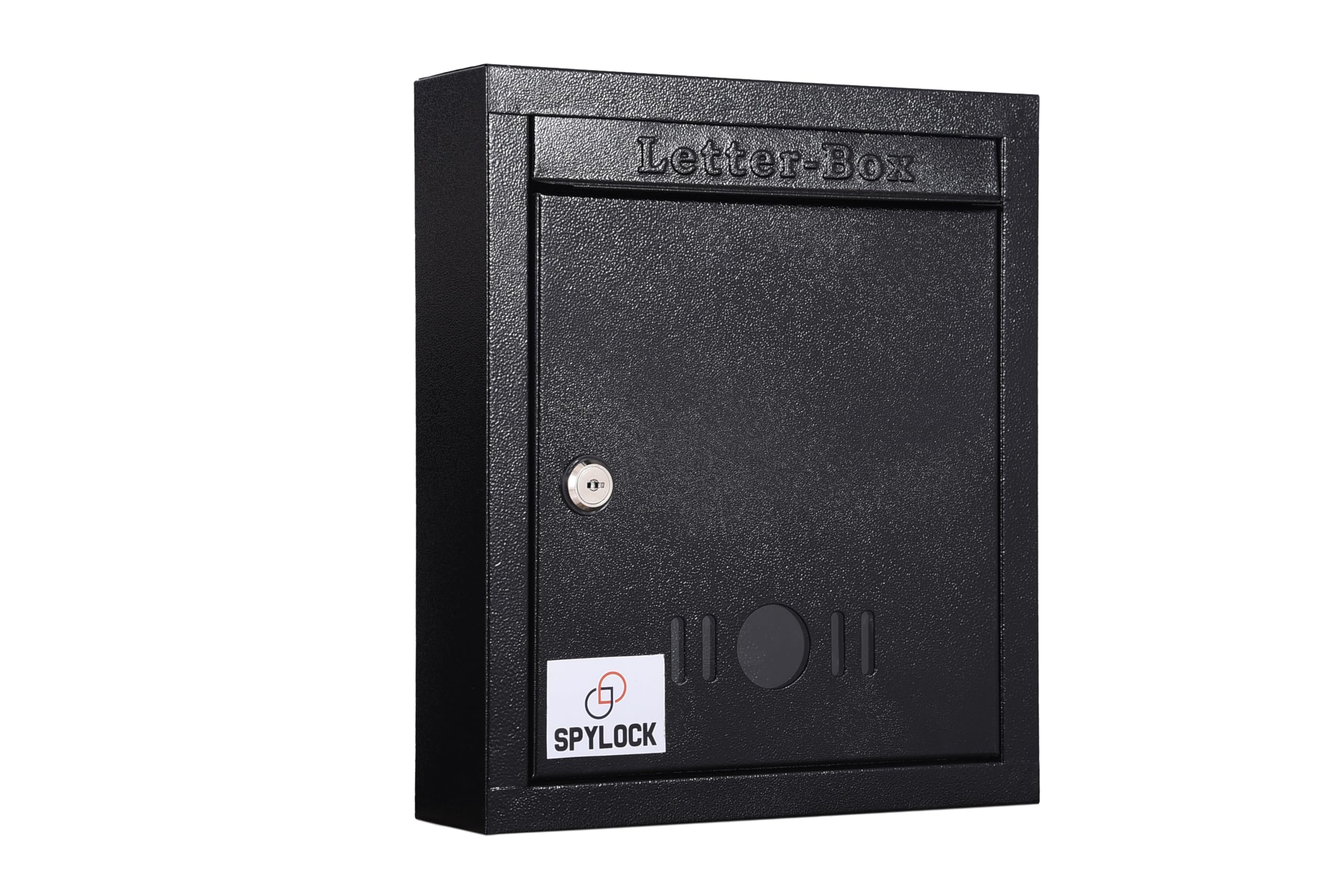 Heavy Metal Grey Letter Box Wall Mount Mailbox 9×11×3 inch | Lockable Post Box for Home Office Gate Apartment Society | Compact Rust-Resistant Metal Mail Organizer with Slot-image-26