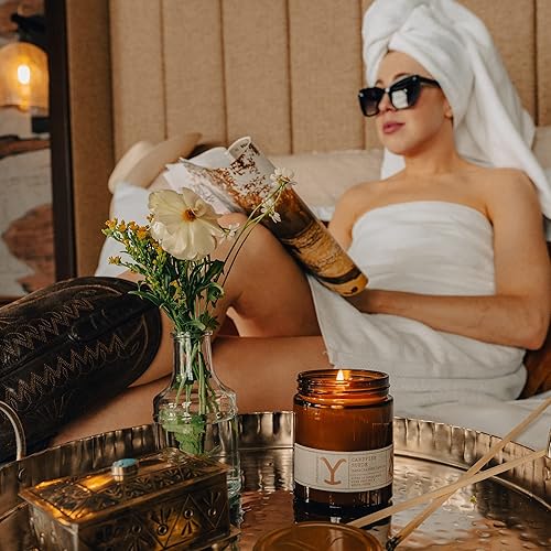 Miniatura 6 de Tru Western - Vela perfumada en tarro Yellowstone, 8 onzas, gamuza Campfire