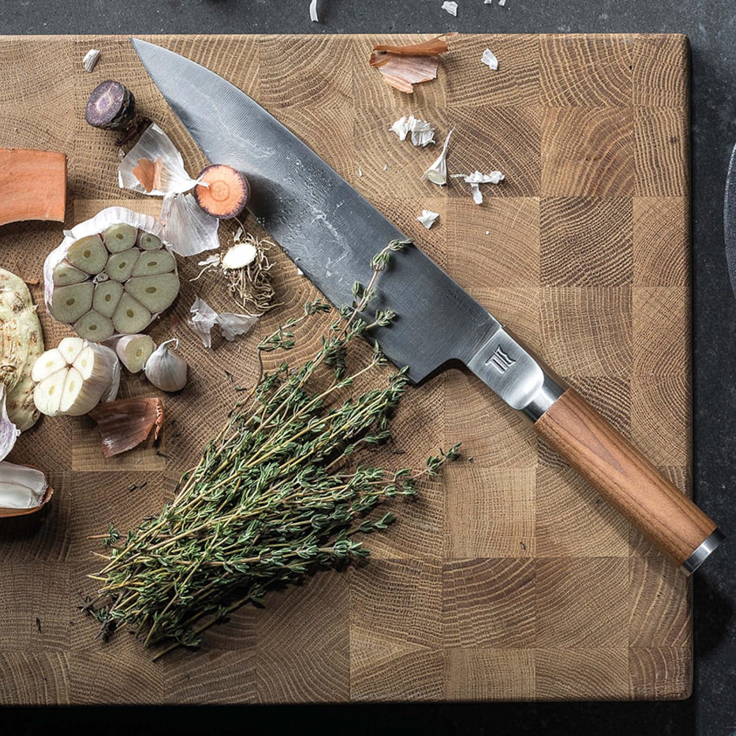 Fiskars Norden Premium Large General-Purpose Knife High-Carbon German Steel Blade with Heat-Treated Birch Wood Handle – Ideal for Heavy-Duty Cutting Jobs,21 cm 3