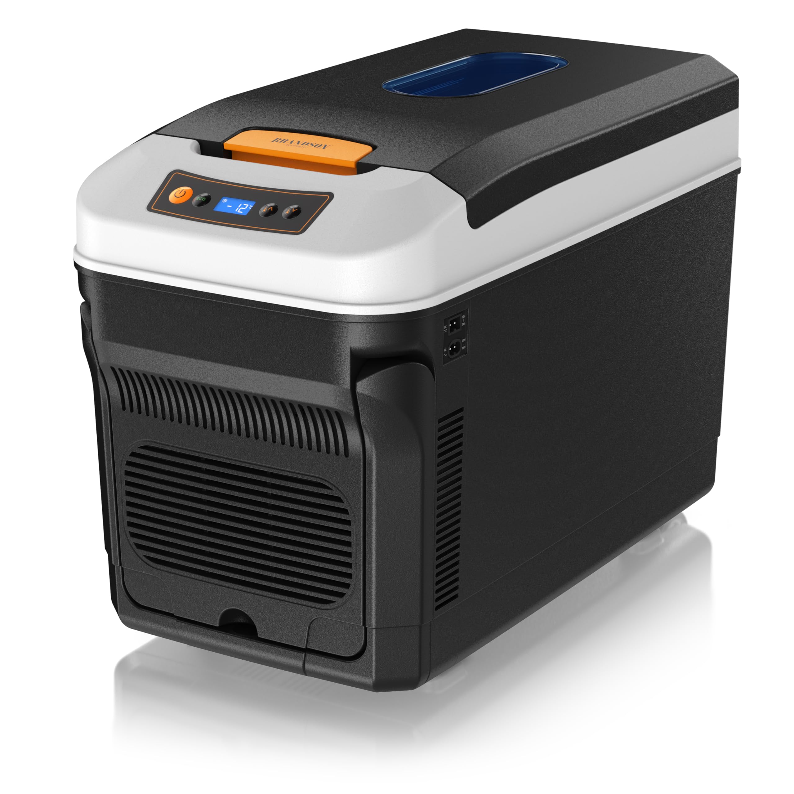 Brandson - Kühlbox 32 Liter elektrisch – Thermobox – 12v 230v – kühlt und wärmt – mit Kfz-Anschluss – extra leiser ECO Modus – für kalte und warme Speisen – für zu Auto Boot Camping Garten u.v.m.