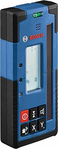BOSCH LR40 - Receptor láser giratorio de haz rojo de 2000 pies, incluye soporte de montaje y 2 pilas AA