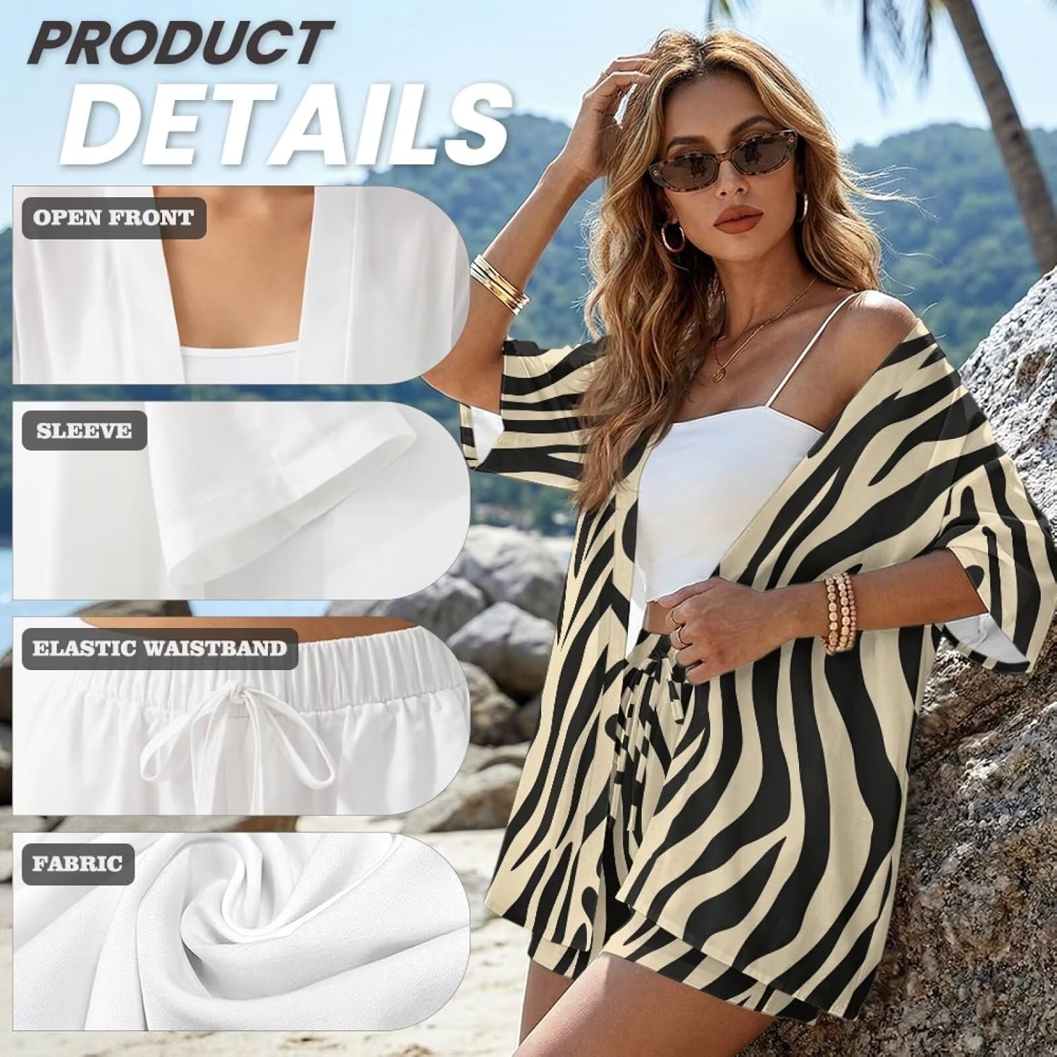 Women's Summer 2 Piece Shorts Set Button Down Short Sleeve Shirt Shorts Beach Casual Tracksuit Set
