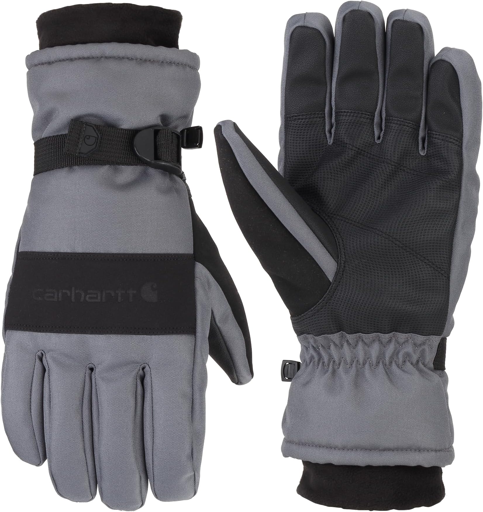 Carhartt Men's W.P. Waterproof Insulated Glove Cold Weather, Dark Grey/Black, XX-Large