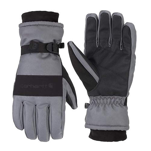 Carhartt Men's Waterproof Insulated Knit Cuff Glove - XX-Large - Dark Grey/Black