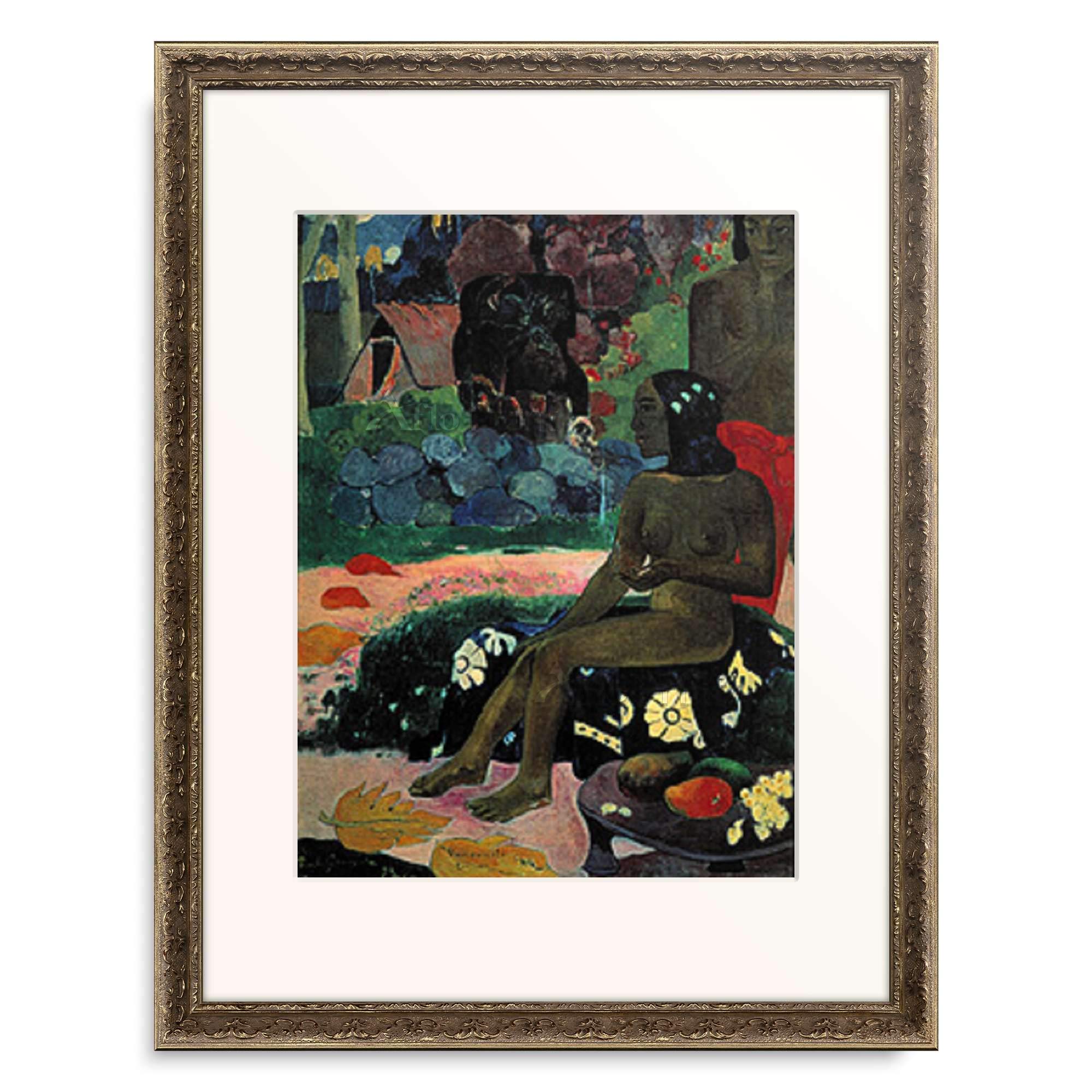 ゴーギャン作　彼女の名はヴァイローマティ　ミニ絵画 Amazon｜ポール・ゴーギャン Eugène Henri Paul Gauguin 「彼女の名は