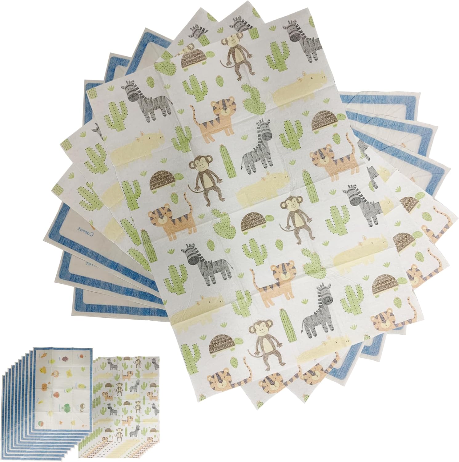 Disposable Stickon Placemats 40 Pack for Baby & Kids