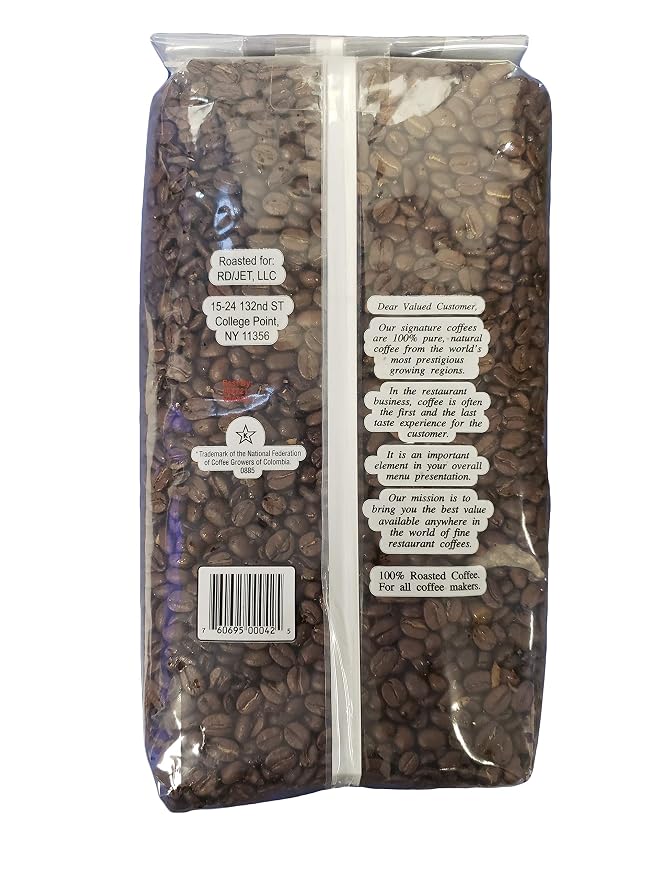 Café en Granos Colombiano de Calidad Chef, Bolsa de 2.5 Libras miniatura 2