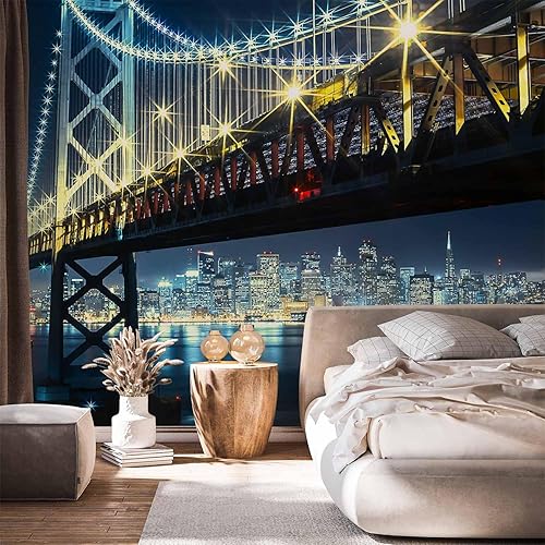 Miniatura 2 de artgeist Mural de pared Puente de 118 x 91 pulgadas - Papel tapiz no tejido XXL, decoración de pared de forro polar, impresión fotográfica, diseño