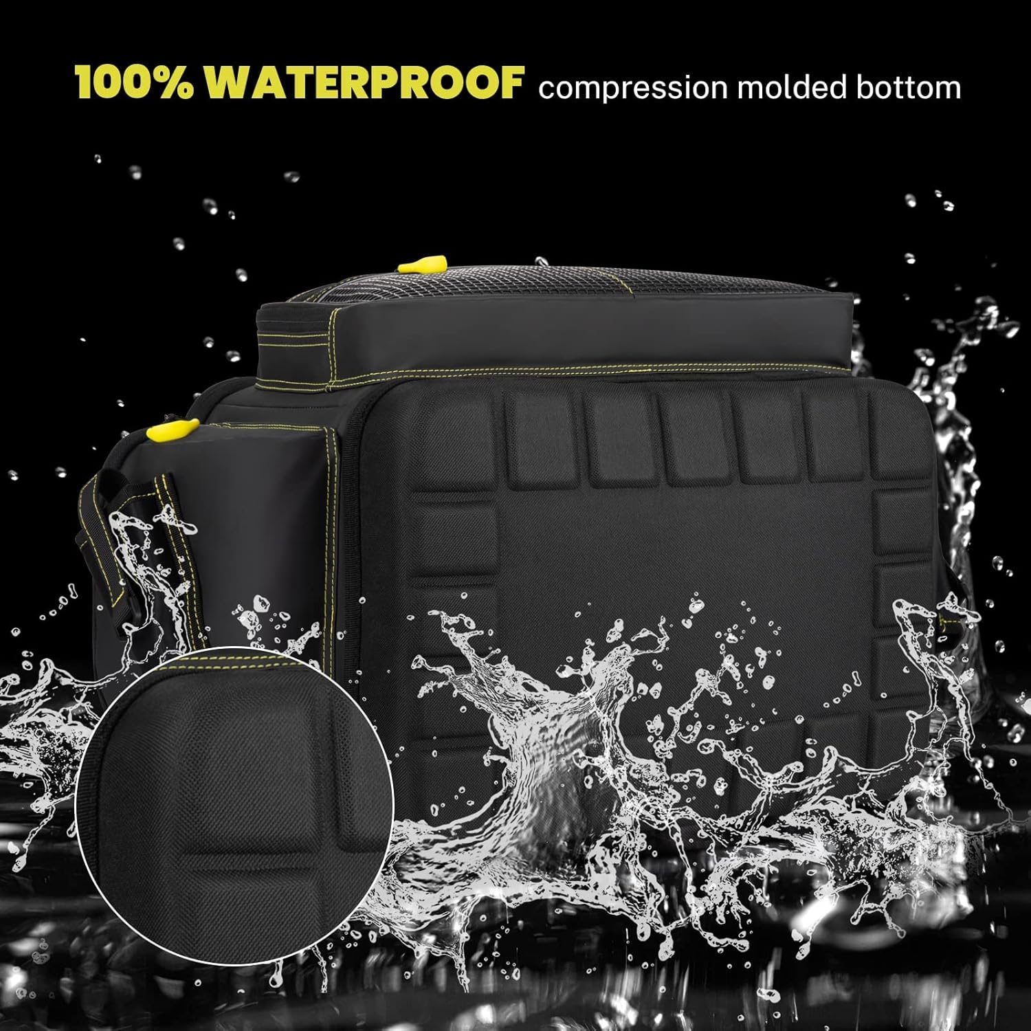 Gonex Fishing Tackle Bag Accessories Storage Holdall Handbag 35L 600D PVC SBS Waterproof Zipper for Outdoor Salt Fresh Water Fishing : Sports & Outdoors