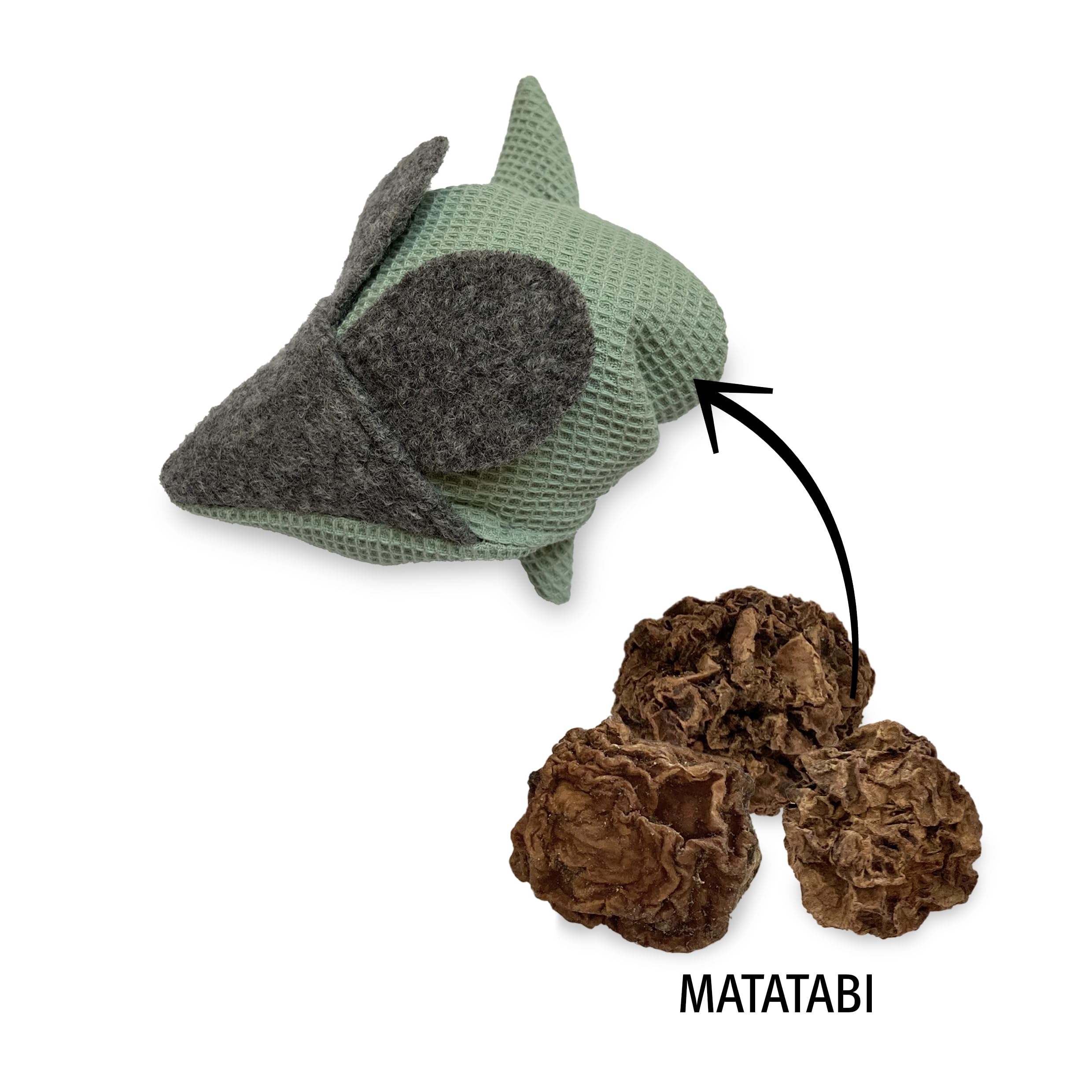 Kater Kasimir MAUSBERT Lot de 4 coussins douillets 2 en 1 avec herbe à chat bio, balériane bio et fruits Matatabi Fabriqué à la main en Allemagne