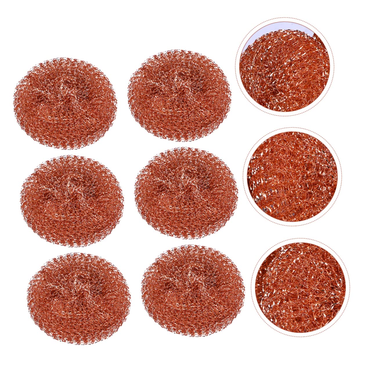 BUTIFULSIC 6pcs Tin-absorbing Copper Ball Cleaner for Irons Soldering Tip Cleaning Tip Cleaner Tip Tinner Para Cleaning Ball Hider Cleaning Cleaner for Irons Holder