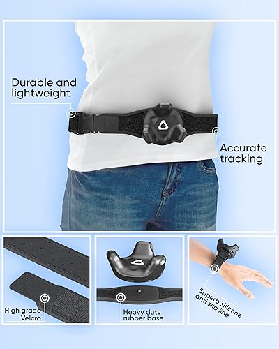 Miniatura 2 de Skywin VR Tracker Belt and Tracker Strap Bundle for HTC Vive System Tracker Pucks - Adjustable Belt and Hand Straps for Waist and Full-Body Tracking