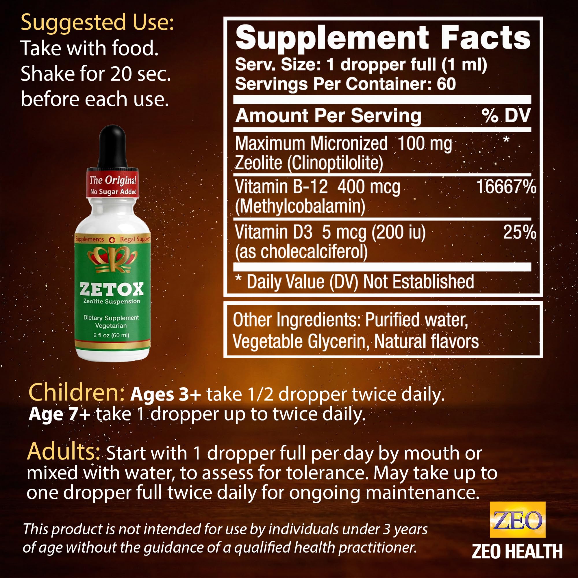 Amazon.com: ZETOX | Desintoxicación de zeolita para niños y